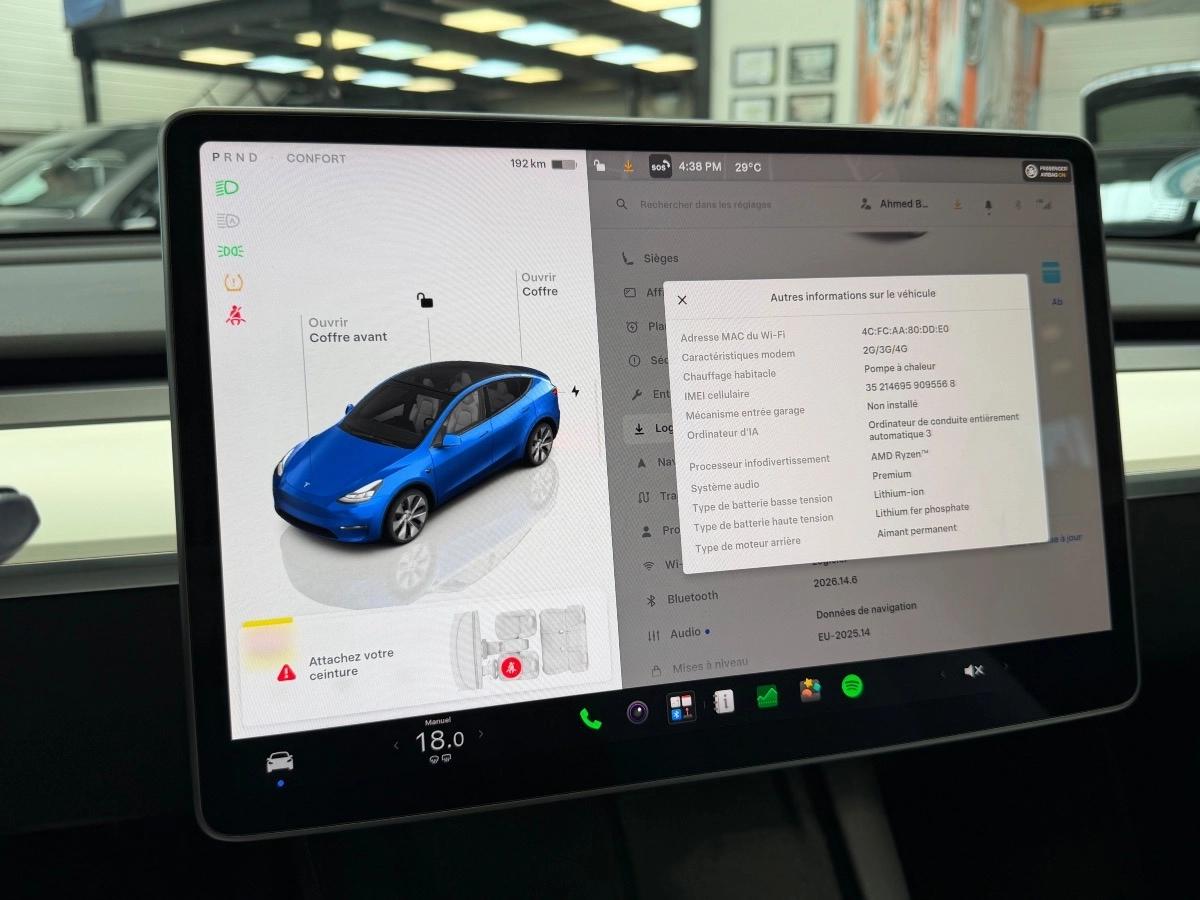 Tesla Model-y 300 Autonomie Standard RWD 60 KWH 2022