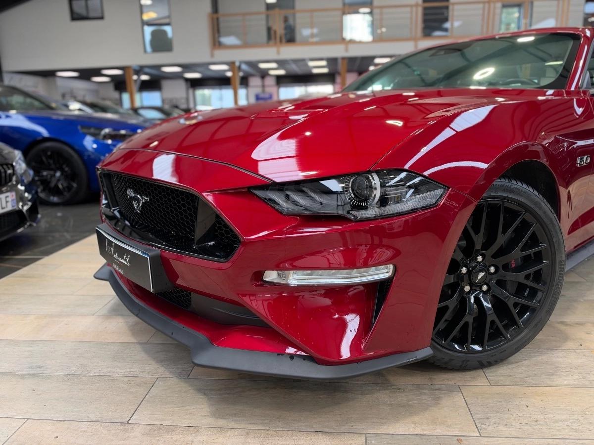 Ford Mustang VI (2) FASTBACK 5.0 V8 450 GT BVA10 /ROUGE RUBY/CARPLAY/SUIVI FORD/