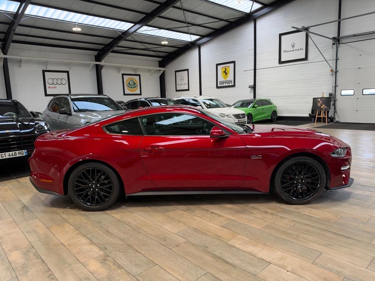 Ford Mustang VI (2) FASTBACK 5.0 V8 450 GT BVA10 /ROUGE RUBY/CARPLAY/SUIVI FORD/
