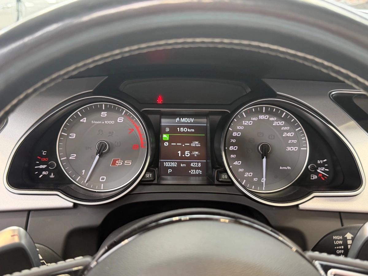 Audi S5 CABRIOLET 3.0 TFSI 335 cv QUATTRO S-TRONIC B&O / 2° MAIN / FULL SUIVI AUDI