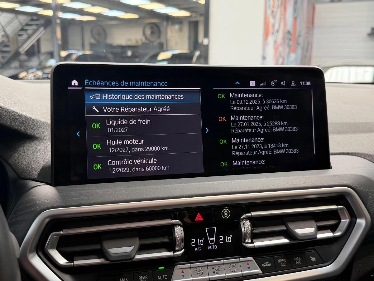 Bmw X3 (G01) (2) XDRIVE30E 292 M Sport BVA8 1ère Main FR TVA