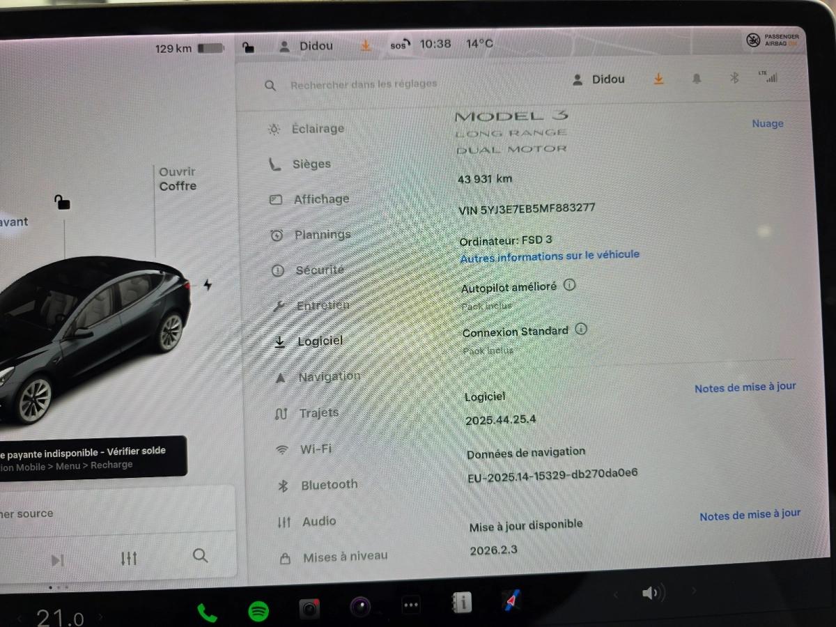 Tesla Model-3 ELECTRIC 475 75KWH GRANDE-AUTONOMIE 4WD DUAL-MOTOR BVA