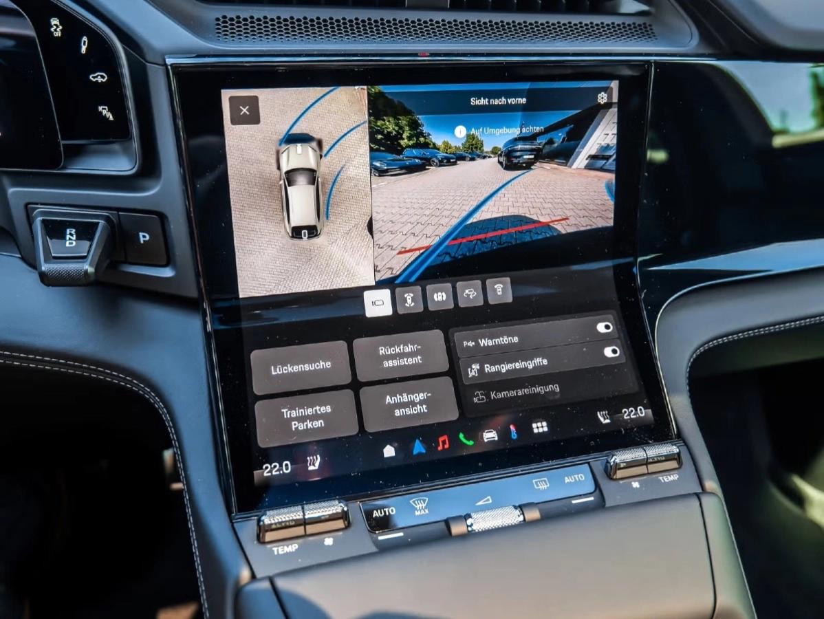 Porsche Cayenne Electrique 442ch 632km WLTP Toit Ouvrant/Attelage/Sport Sound/21“/Sièges 14/Volant Surfaces et Siège