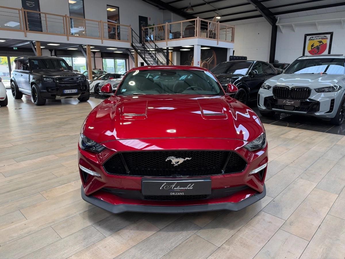 Ford Mustang VI (2) FASTBACK 5.0 V8 450 GT BVA10 /ROUGE RUBY/CARPLAY/SUIVI FORD/