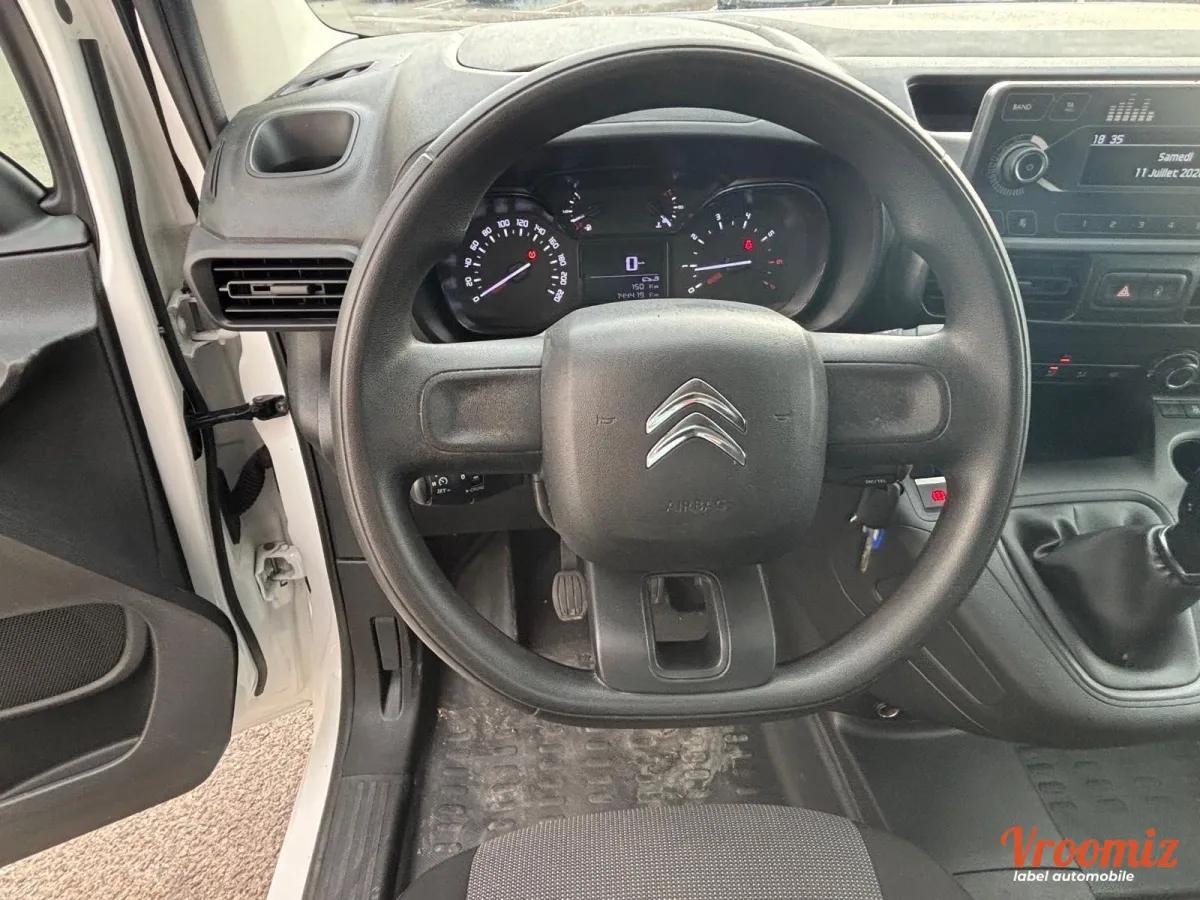 CITROEN Berlingo 1.5 BlueHDi 100 - 2 Places - TVA Récupérable - Garantie 12 Mois - PRIX TTC