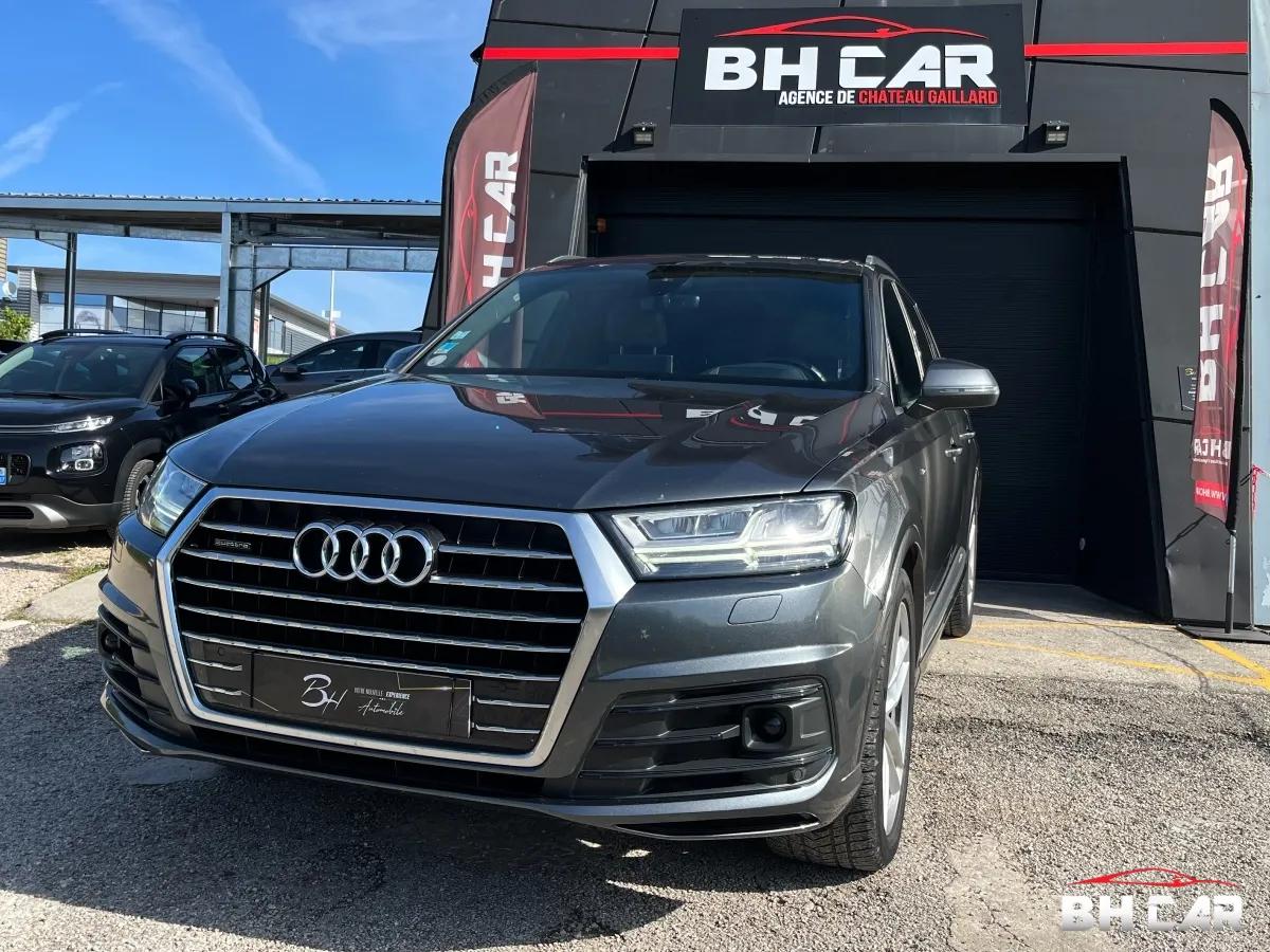 Image: Audi Q7 3.0 TDI 272 S-LINE - 7 places - Moteur neuf garanti AUDI 12/2026 - Attelage - Toit ouvrant