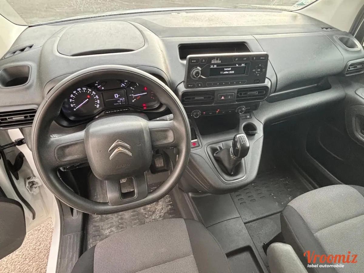 CITROEN Berlingo 1.5 BlueHDi 100 - 2 Places - TVA Récupérable - Garantie 12 Mois - PRIX TTC