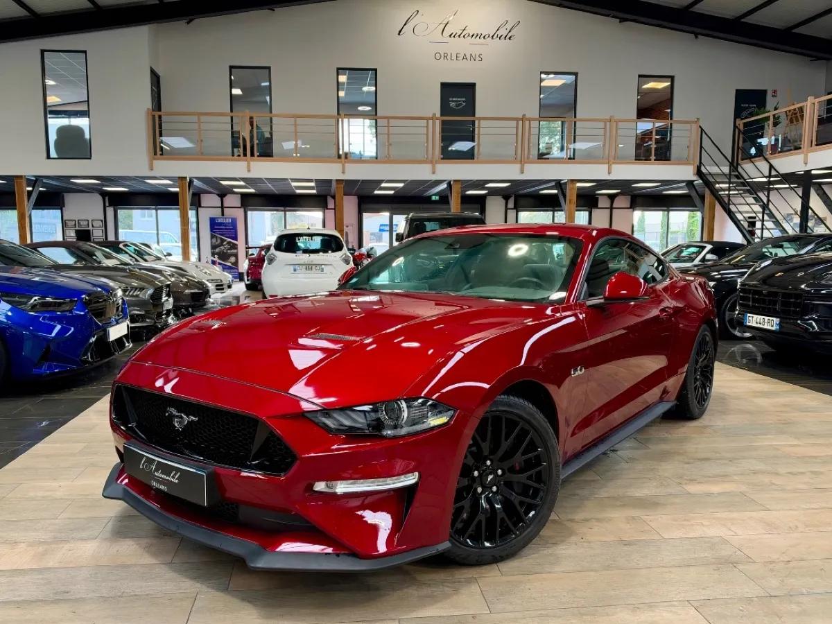 Ford Mustang VI (2) FASTBACK 5.0 V8 450 GT BVA10 /ROUGE RUBY/CARPLAY